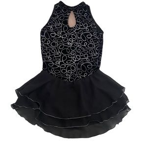 Ladies Black Skating Dress - US size M